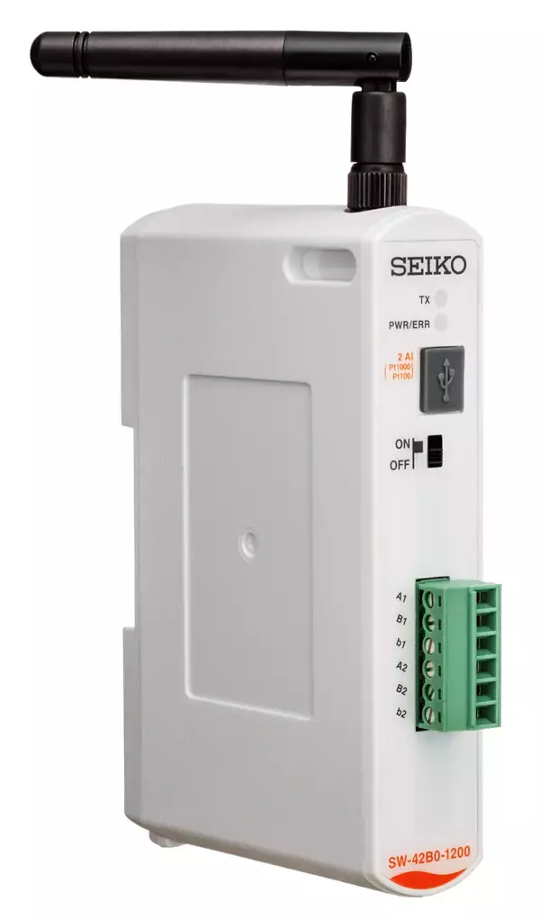 バッテリ寿命10年、測温抵抗体の温度データを無線送信するリモートI/Oノードを販売