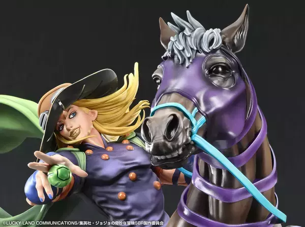 「アニメ『スティール・ボール・ラン ジョジョの奇妙な冒険』から新作フィギュア登場！「超像Artコレクション」より、「ジャイロ・ツェペリ」＆愛馬「ヴァルキリー」が大型スタチュー化」の画像