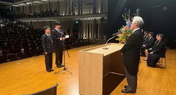 「近畿大学附属新宮高校・中学校が令和8年度入学式を挙行　3年間学費＋寮費免除の独自就学支援制度で4人が入学」の画像