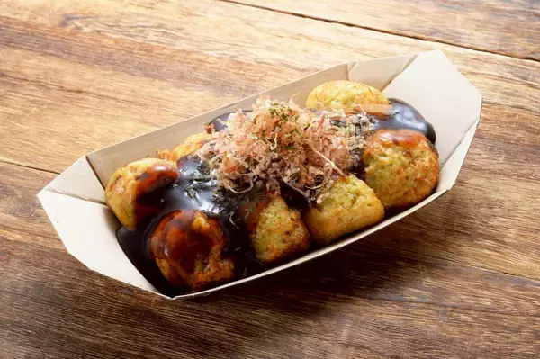 「福岡県初！札幌で行列のできるたこ焼きとえび焼き屋「なかよし屋」羅臼タコ漁師の浜茹でタコ使用　3月のプレオープンを経て、4月3日(金)にゆめマート永犬丸店グランドオープン！」の画像