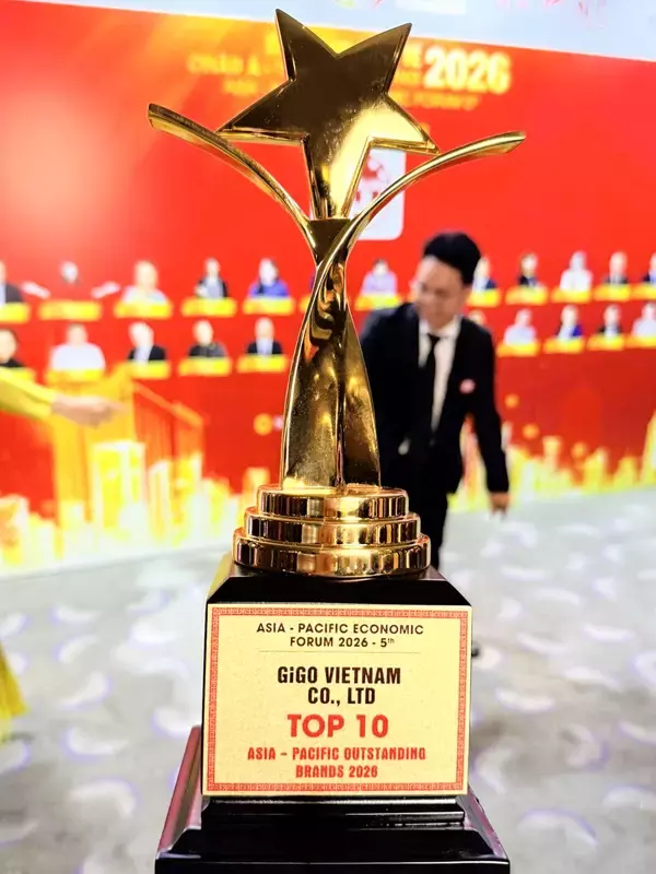 「「GiGOベトナム」が、アジア太平洋経済フォーラム2026にて「Asia-Pacific Outstanding Brands Award Top 10」を受賞」の画像
