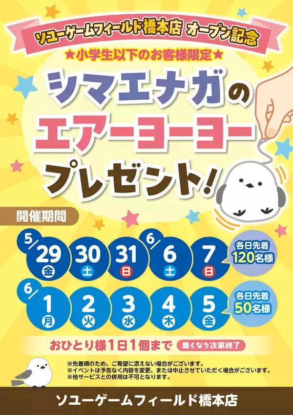 「ソユーゲームフィールド橋本店が2026年5月29日オープン！」の画像