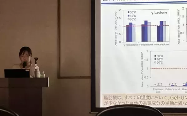 「マーガリン類でゼラチンが香り成分の放出に影響することを確認　若手研究者奨励賞を受賞」の画像