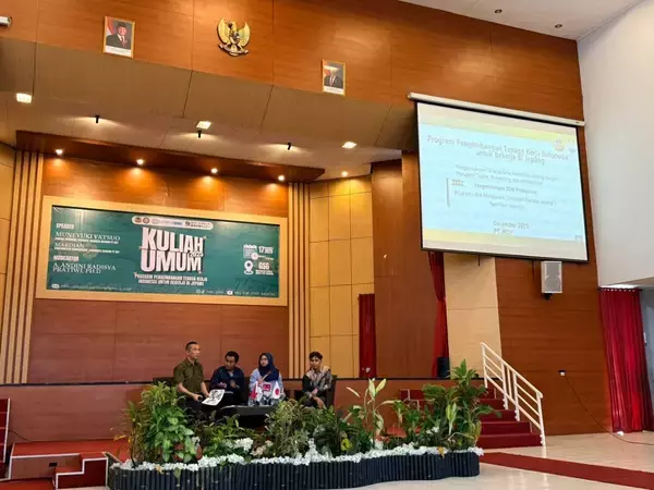 「ROY株式会社、インドネシア国立教育大学で施工管理人材育成に向けた講義を実施」の画像