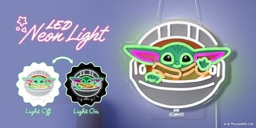 【STAR WARSファン必見】お部屋を彩る「グローグー」デザインのLEDネオンライトを株式会社PGAが8月下旬に発売