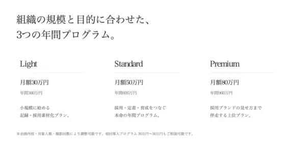「人的資本経営時代の新たな採用広報資産。Studio Root/B、新入社員の1年間を映像で記録し“人が育つ会社”を可視化する法人向けプログラム『MY Record for Corporate』を開始」の画像
