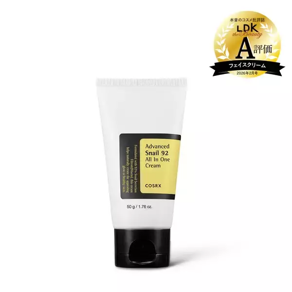 「【LDK A評価受賞】 『LDK the Beauty』2026年2月号にて、韓国スキンケアブランド「COSRX」のクリーム2種類が「A評価」をダブル受賞！」の画像