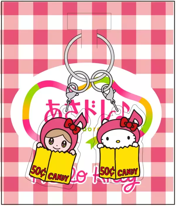 「「Hello Kitty展」が名古屋にやってくる！中京テレビ「あさドレ♪」の番組キャラクター「あさドレ♪ちゃん」とのコラボグッズを限定販売！」の画像