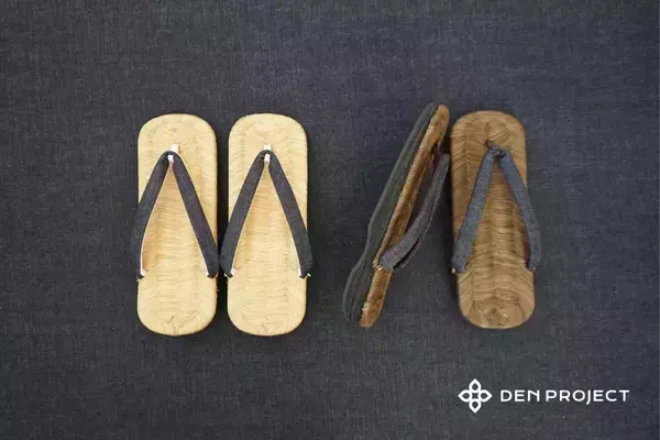 「【新商品】江戸の粋を現代の足元へ。500本の竹皮が紡ぐ「本畳表ラバーソール草履」DEN PROJECTより受注開始」の画像