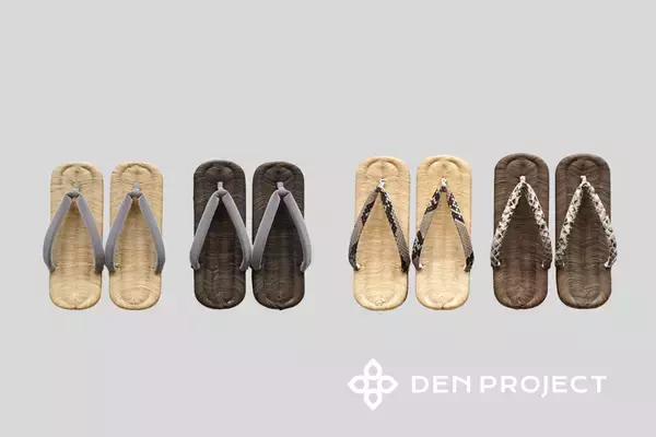 「【新商品】江戸の粋を現代の足元へ。500本の竹皮が紡ぐ「本畳表ラバーソール草履」DEN PROJECTより受注開始」の画像