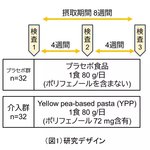 「黄えんどう豆パスタの摂取が疲労を感じている健康な人の睡眠の質に与える影響を検証」の画像