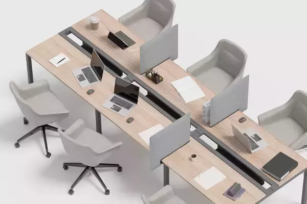 「周囲の目線と音をほどよく区切り、集中空間をつくる「吸音デスクトップパネル サイドタイプ」が登場」の画像