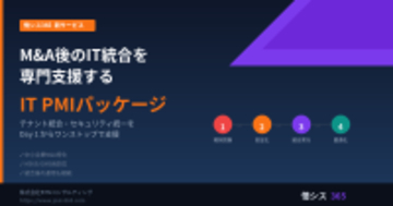 M&A後のIT統合を専門支援する「IT PMIパッケージ」を提供開始　― 中小企業のM&Aにおけるテナント統合・セキュリティ統一をDay 1からワンストップで支援