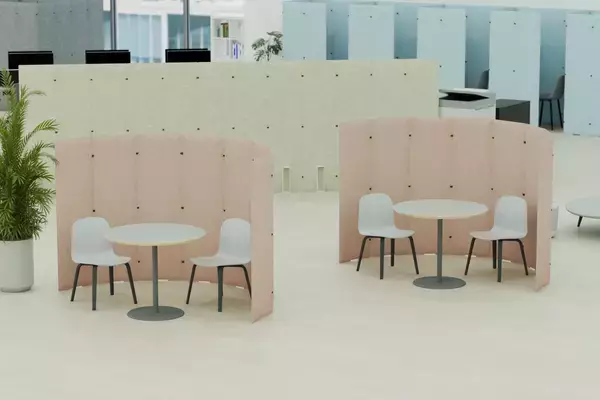 「年度末需要に向けて「TRANQORD吸音パーテーション」の販促を強化会議室不足を工事不要で解消、“置くだけ”静音ゾーニングを提案」の画像