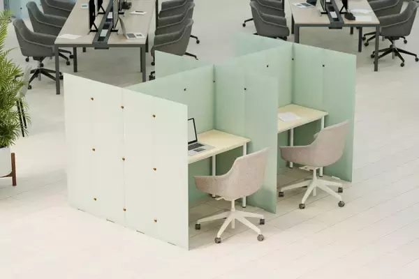 「年度末需要に向けて「TRANQORD吸音パーテーション」の販促を強化会議室不足を工事不要で解消、“置くだけ”静音ゾーニングを提案」の画像