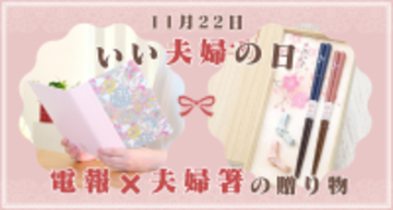 想いも夫婦箸もペアで届く！“おはし電報”で贈る、いい夫婦の日ギフト