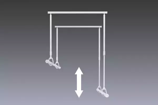「生活動線を妨げない新発想　「スライド式室内物干し　TAR5686」が4月1日発売」の画像