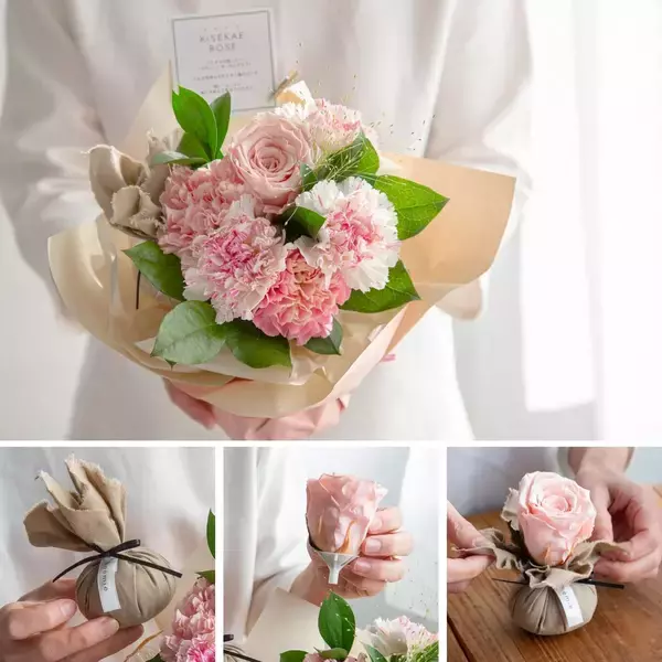 まだ間に合う！母の日ギフト残りわずか　きせかえローズ・ミルフルール・そのまま飾れる花束など、累計11,167人に選ばれたnoemieの母の日ギフトを販売中