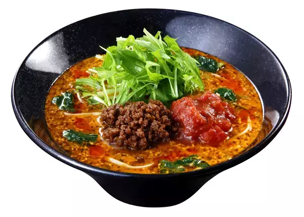 完熟トマト×胡麻の旨辛スープ　まろやかでクセになる新感覚担々麺「トマトたんたん麺」2月1日登場　EC限定冷凍版は3月1日発売