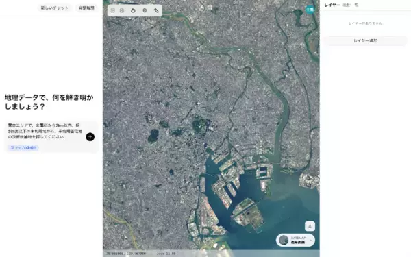 「ブレインパッド、衛星データソリューション「Orbital Sense」にAIとの対話で用地選定を支援する地理空間分析AIエージェントを搭載」の画像