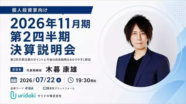 C2B買取プラットフォーム「ウリドキ」を運営するウリドキ株式会社がOSHIKABU LIVEに登壇
