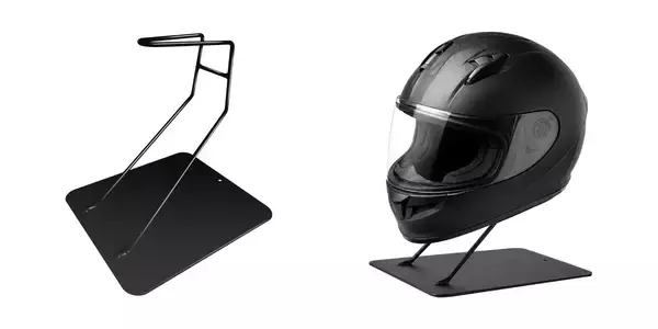 「置くだけでヘルメットを“見せる収納”へ　3色展開のヘルメットスタンド「AMEX-C09」を7月15日発売～空間になじむシンプルデザイン、信頼の日本製～」の画像