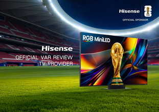 世界が注目するVAR判定の舞台裏に、RGB MiniLEDテレビ　ハイセンスがFIFAワールドカップ2026(TM)公式VARレビューテレビプロバイダーとして大会を支援