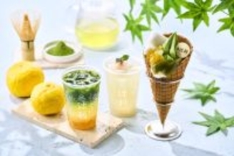 京都 宇治の老舗 辻利（TSUJIRI）涼やかに抹茶を味わう 人気の夏季限定メニュー3種発売「辻利ソフト 夏のパルフェ」「白桃煎茶」「抹茶ゆずソーダ」