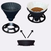 わずか厚さ2.5cmに折り畳める「DIONYSOSコーヒーシリコーンドリッパー」新発売