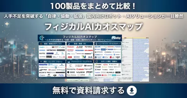 「アイスマイリー、【初公開】フィジカルAIカオスマップ～人手不足を突破する「自律・協働・拡張」国内向けロボット・AIソリューション100製品掲載～」の画像