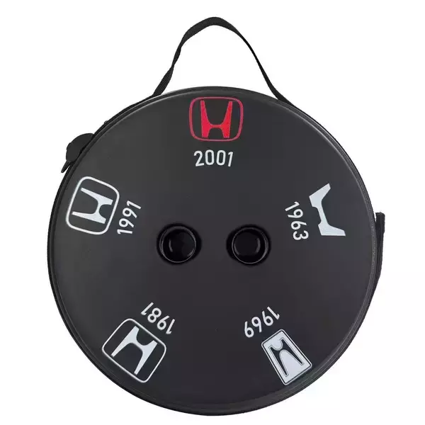 「●生産数1000個限定●歴代 Honda Hマークの折り畳みスツール、楽天市場にて予約開始！」の画像