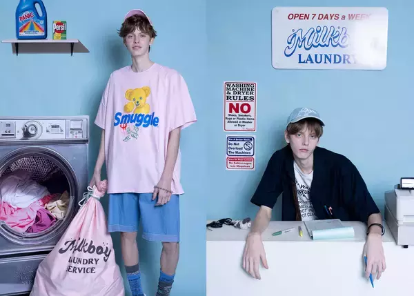 「アパレルブランドMILKBOY、2026年サマーコレクション「LAUNDRY SERVICE」を発表　～4/25(土)、原宿本店に“架空のクリーニングショップ”が登場～」の画像