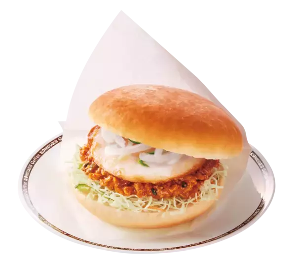 「コメダ珈琲店×ドムドムハンバーガー　コラボ第二弾　まさかのバーガーコラボだぞう～！辛旨肉そぼろがクセになる「台湾ミンチのコメドムバーガー」を2026年1月29日(木)より季節限定で販売開始」の画像