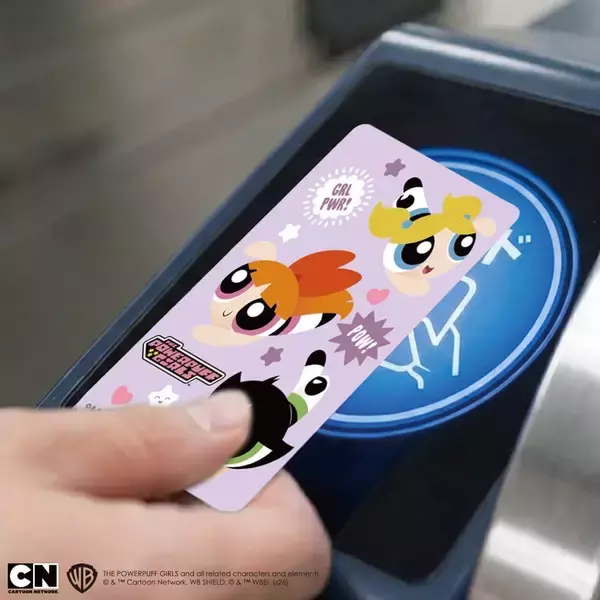 「通学・通勤をポップに彩る◎「パワーパフ ガールズ」デザインのICカード対応ステッカーを株式会社PGAが7月24日発売」の画像