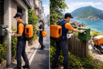 ポスティングの限界を突破。世帯カバー率100％の「超高密度配布」と、民間航路を活用した「島しょ部ポスティング」を同時リリース