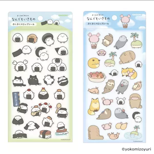 「『なんでもいきもの』のぷくぷくドロップシールとスクイーズが本日から新発売！」の画像