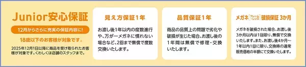 「18歳以下の方限定！メガネ一式お買い上げ金額から税込￥2,000 OFF！パリミキのU-18応援キャンペーン」の画像