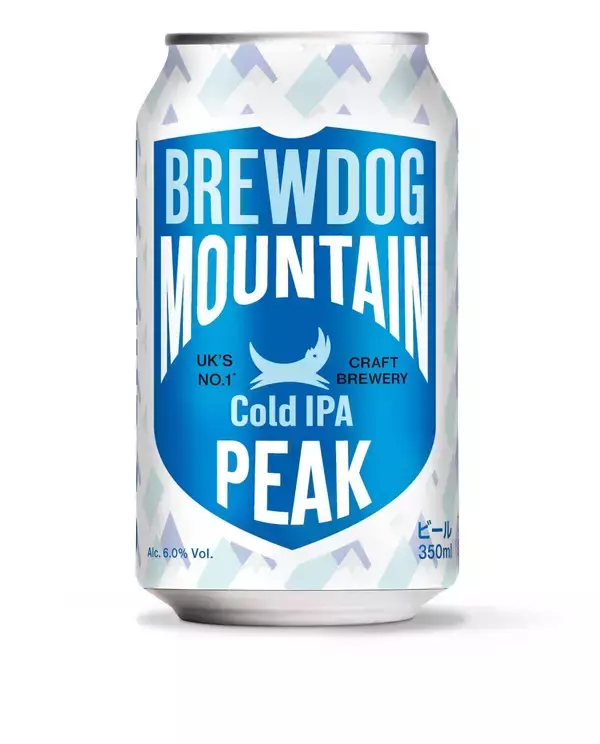 「英国№1クラフトビールブランドBREWDOGとリカーマウンテンのコラボ新商品第2弾！「BREWDOG MOUNTAIN PEAK COLD IPA」新発売！」の画像