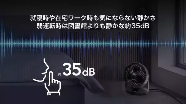 「「首を振らない」大型ボルネードが、ついに動く　圧倒的パワーと首振りが融合した新型多機能サーキュレーター『753OSC-JP』5月中旬 新発売」の画像