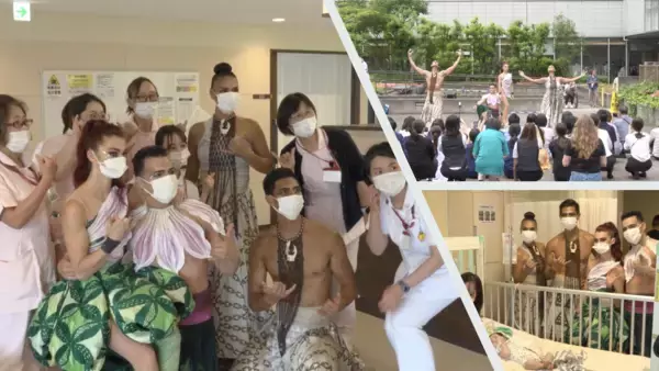 「シルク・ドゥ・ソレイユ『アウアナ』、渋谷区の学校・医療機関を訪問」の画像