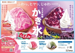 ＼コメダ珈琲店の夏の名物かき氷が、今年も登場！／今年は2つのエリアで異なる味わいのかき氷を展開　2026年7月1日(水)より季節限定で全国販売開始！