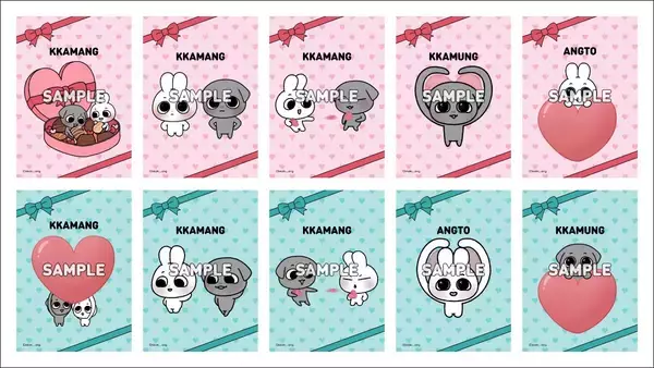 「SNSフォロワー140万人の韓国キャラクター「カムンとアント」がファミマプリントに初登場！」の画像