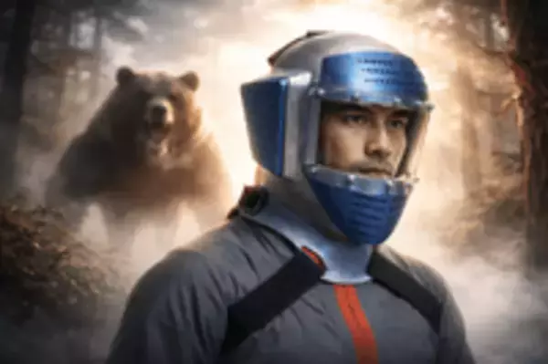 「熊の攻撃から頭部を守れ！実用型ヒーローマスク爆誕！その名も「仮面シェルター　サバイブ」」の画像