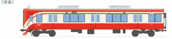 「急行用9300系 2026年秋から順次「Re Vermilion（リ・バーミリオン）」を用いたエクステリアデザインに変更します～編成ごとに異なるデザインで阪神沿線の特徴を表現～」の画像