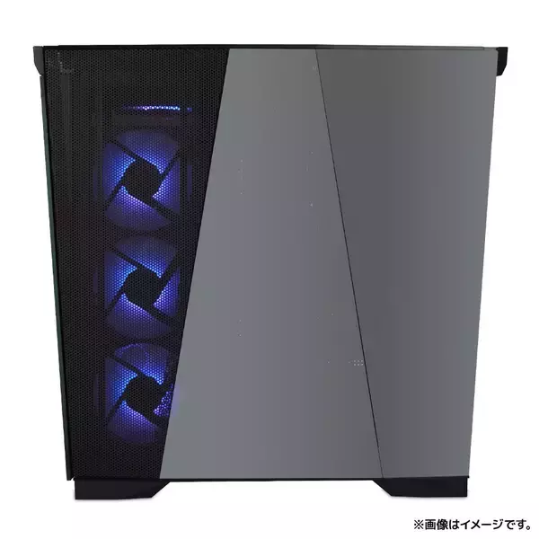 「シャープなラインが際立つデザインと、高い拡張性を備えたハイエンドゲーミングPC「ハーフミラー仕様 LEVEL∞ R-Class RGB Build ピラーレスモデル」が登場」の画像