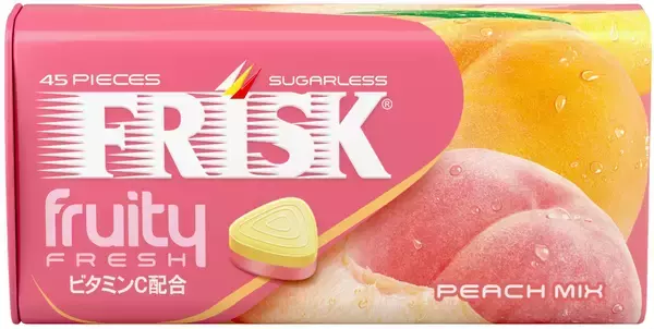 「白桃と黄桃のリッチな香りのハーモニー「フリスク フルーティーフレッシュ　ピーチミックス」が2026年3月2日(月)に期間限定で新登場！」の画像