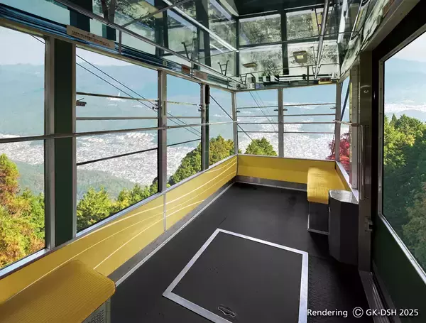 「叡山ケーブル・ロープウェイ ３月２０日（金・祝）運転スタート「叡山反景」をコンセプトに叡山ケーブル・ロープウェイともに内装デザインをリニューアル」の画像