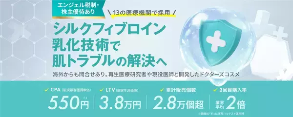 〈2人に1人が再購入〉界面活性剤不使用の基礎化粧品「Khs」を展開する株式会社ベターデイズラボ、株式投資型クラウドファンディングを2月7日より開始