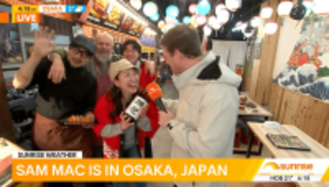 大阪・道頓堀のフードホール「道頓堀 屋台村 祭」豪州No.1朝番組『Sunrise』が生中継、新店2店舗も好評スタート