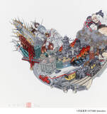「大友克洋氏直筆サイン＆エディションナンバー入り　東京・銀座駅パブリックアート「Procession Spin」原画の高精細ジークレー版画作品、限定250部販売」の画像2